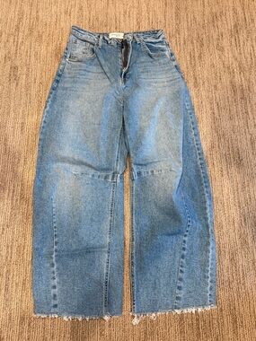 High Waisted Barrel Jeans